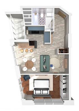 Однокомнатные в ЖК Панорама