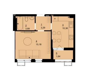 Однокомнатные в ЖК The Park Residence