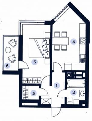 Однокімнатні в ЖК Rich House