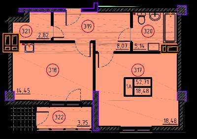 Однокімнатні в ЖК Дипломат