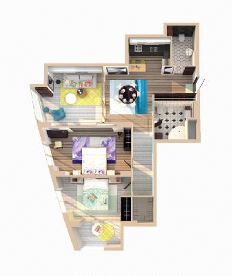 Трехкомнатные в ЖК Панорама