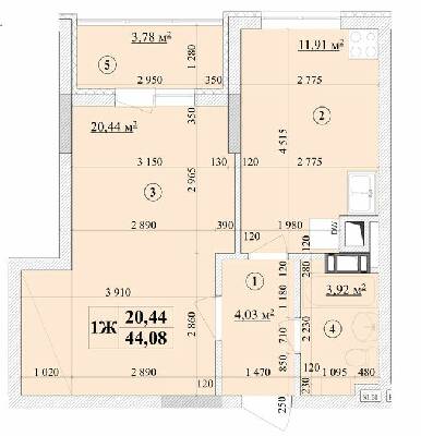 Однокімнатні в ЖК Будинок на Волошина