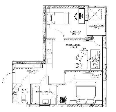 Трикімнатні в ЖК BOSTON Creative House