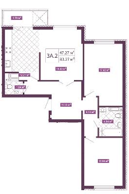 Трикімнатні в ЖК Голосіївський