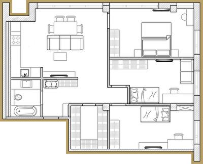 Трехкомнатные в ЖК Premier Park