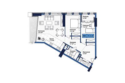 Трикімнатні в ЖК Manhattan City